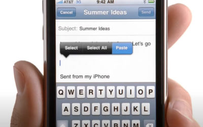 Mais pourquoi le premier iPhone n’avait pas de fonction copier-coller ?