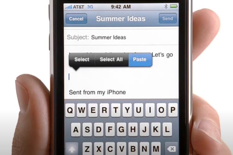 Mais pourquoi le premier iPhone n’avait pas de fonction copier-coller ?